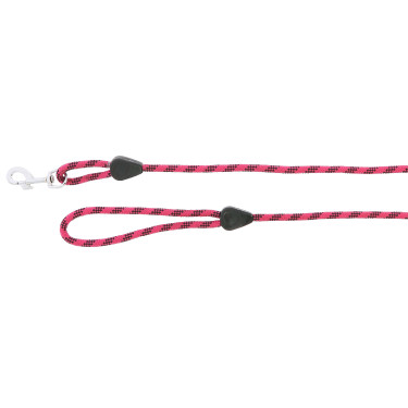 Touwlijn met handvat Framboos / zwart Rood Touwlijn met handvat Framboos / zwart Rood