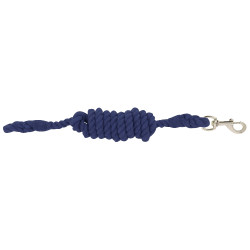 Gevlochten katoenen longeerlijn Marineblauw
