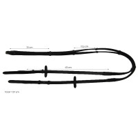 Dikke Supergrip-teugels Eric Thomas Pro Havana Bruin