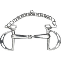 Spaans bit Feeling gebroken met roestvrijstalen satijnen scharen Spaans bit Feeling gebroken met roestvrijstalen satijnen scharen