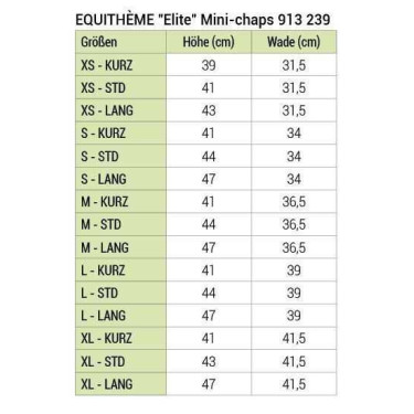 Mini-chaps Equithème Elite Mini-chaps Equithème Elite