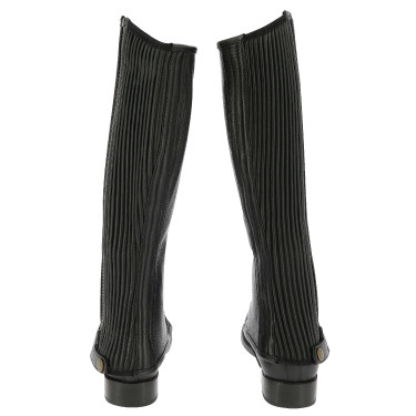 Mini-chaps Equithème leer Zwart