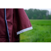 Equithème Tyrex 1200 D High Neck deken Marine / bordeaux Blauw