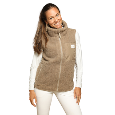 Dames bodywarmer On GEM zonder mouwen Kastanje Bruin