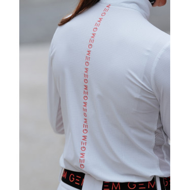 Dames polo Victore GEM met lange mouwen Wit