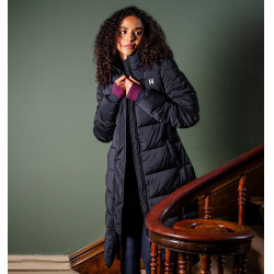 Lange gewatteerde damesjas Horseware Verve Zwart