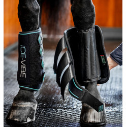 Horseware Ice-Vibe peesbeschermers Zwart / aqua