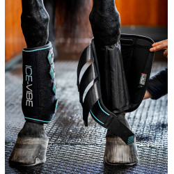 Horseware Ice-Vibe peesbeschermers Zwart / aqua