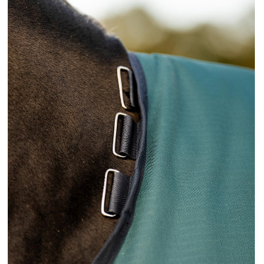 Horseware Amigo Ripstop 900D Turnout 100g deken Groen dynastie / marine / zilver Horseware Amigo Ripstop 900D Turnout 100g deken Groen dynastie / marine / zilver