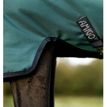 Horseware Amigo Ripstop 900D Turnout 100g deken Groen dynastie / marine / zilver Horseware Amigo Ripstop 900D Turnout 100g deken Groen dynastie / marine / zilver