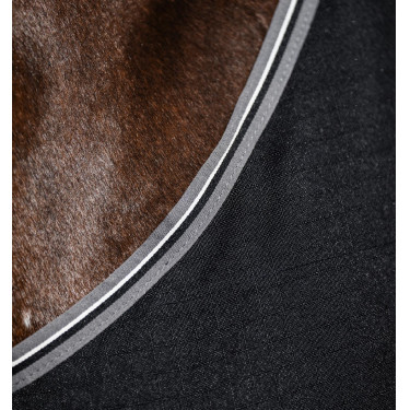 Horseware Rambo boxdeken microvezel voering Zwart / storm / zilvergrijs