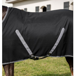 Horseware Rambo boxdeken microvezel voering Zwart / storm / zilvergrijs
