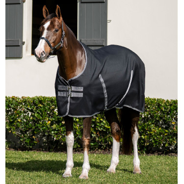 Horseware Rambo boxdeken microvezel voering Zwart / storm / zilvergrijs