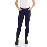 Damesrijbroek Ego7 Jumping PT Marine Marineblauw