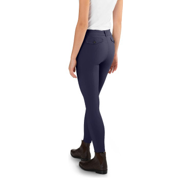 Damesrijbroek Ego7 Jumping PT Marine Marineblauw