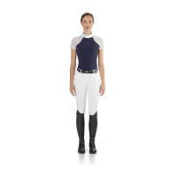 Wedstrijdpolo Florentine Ego7 met lange mouwen voor dames Marine Marineblauw