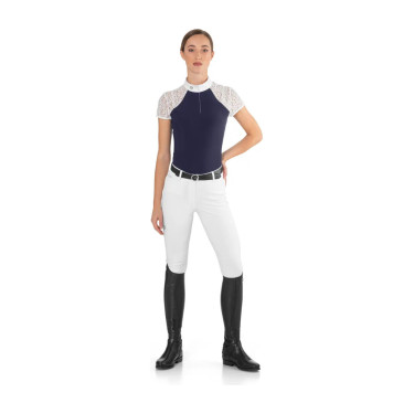 Wedstrijdpolo Florentine Ego7 met lange mouwen voor dames Marine Marineblauw