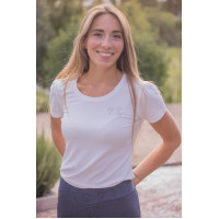 T-shirt Pénélope Techty korte mouwen Ecru Wit T-shirt Pénélope Techty korte mouwen Ecru Wit