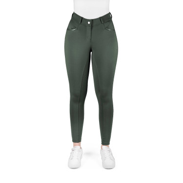 Equithème Carly damesrijbroek Kaki Groen Equithème Carly damesrijbroek Kaki Groen