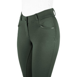 Equithème Carly damesrijbroek Kaki Groen Equithème Carly damesrijbroek Kaki Groen