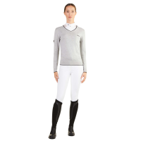 V-hals trui Ego7 Vic dames Grijs