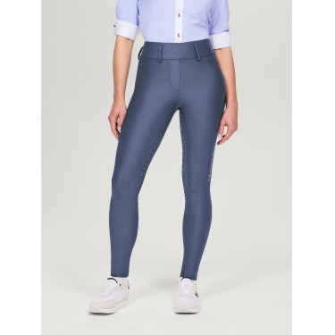 Tommy Hilfiger Equestrian Highland Hybrid damesrijbroek met full grip Verbleekt indigo Blauw Tommy Hilfiger Equestrian Highland Hybrid damesrijbroek met full grip Verbleekt indigo Blauw