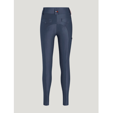 Tommy Hilfiger Equestrian Highland Hybrid damesrijbroek met full grip Verbleekt indigo Blauw Tommy Hilfiger Equestrian Highland Hybrid damesrijbroek met full grip Verbleekt indigo Blauw
