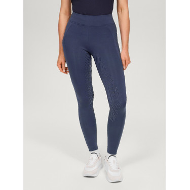 Tommy Hilfiger Equestrian Amber hoge taille full grip damesrijlegging Verbleekt indigo Blauw