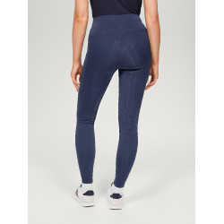 Tommy Hilfiger Equestrian Amber hoge taille full grip damesrijlegging Verbleekt indigo Blauw