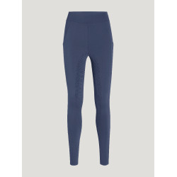 Tommy Hilfiger Equestrian Amber hoge taille full grip damesrijlegging Verbleekt indigo Blauw