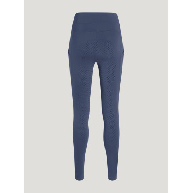 Tommy Hilfiger Equestrian Amber hoge taille full grip damesrijlegging Verbleekt indigo Blauw