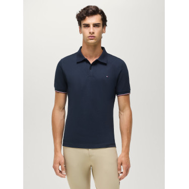 Polo met korte mouwen Davis Tommy Hilfiger Equestrian heren Woestijnlucht Blauw
