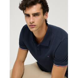 Polo met korte mouwen Davis Tommy Hilfiger Equestrian heren Woestijnlucht Blauw