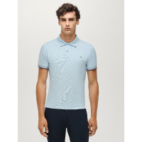Polo met korte mouwen Davis Tommy Hilfiger Equestrian heren Zacht blauw