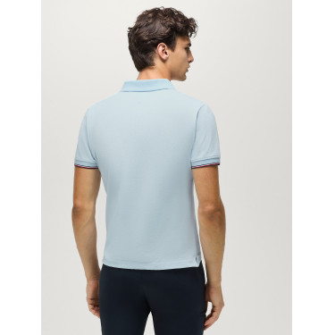 Polo met korte mouwen Davis Tommy Hilfiger Equestrian heren Zacht blauw