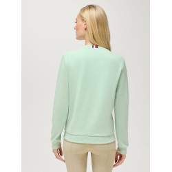 Trui met ronde hals Belair met strass Tommy Hilfiger Equestrian dames Belair munt Groen