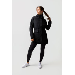 3-in-1 donsjas parka Horze Isabella dames Zwart