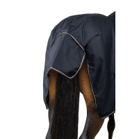 Buitendeken Glasgow met fleecevoering en reflecterende elementen Horze Bosbes Grijs