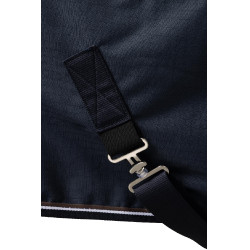 Buitendeken Glasgow met fleecevoering en reflecterende elementen Horze Bosbes Grijs