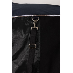 Buitendeken Glasgow met fleecevoering en reflecterende elementen Horze Bosbes Grijs