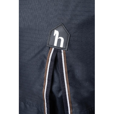 Buitendeken Glasgow met fleecevoering en reflecterende elementen Horze Bosbes Grijs