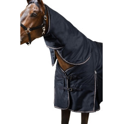 Lichte buitenafdekking Glasgow met halsbedekking Horze Bosbes Grijs