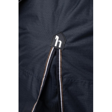 Lichte buitenafdekking Glasgow met halsbedekking Horze Bosbes Grijs