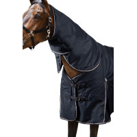 Buitendeken Horze met halsstuk Glasgow 400 g Donkerblauw