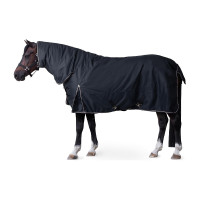 Buitendeken met halsstuk Glasgow 100 g pony Horze Bosbes Grijs Buitendeken met halsstuk Glasgow 100 g pony Horze Bosbes Grijs