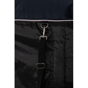 Buitendeken met halsstuk Glasgow 100 g pony Horze Bosbes Grijs