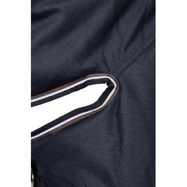 Buitendeken met halsstuk Glasgow 100 g pony Horze Bosbes Grijs