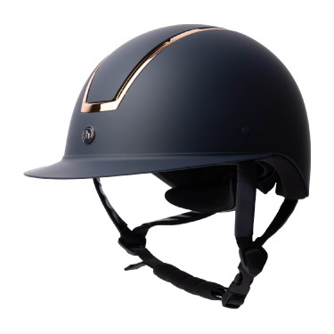 Horze Altitude-rijcap Marine / roségoud Marineblauw