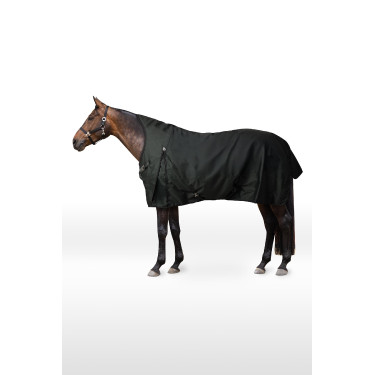 Buitenstal deken Helsinki Horze high neck 50 g Groene scarabee