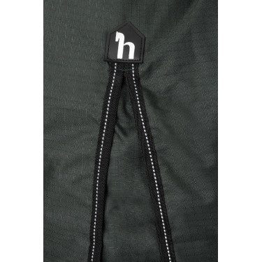 Horze Helsinki high neck outdoor deken 300 g Groene scarabee